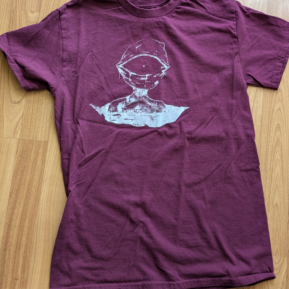 Gildan Men's Short Sleeve Creepy Eye Tee - Deep Purple
